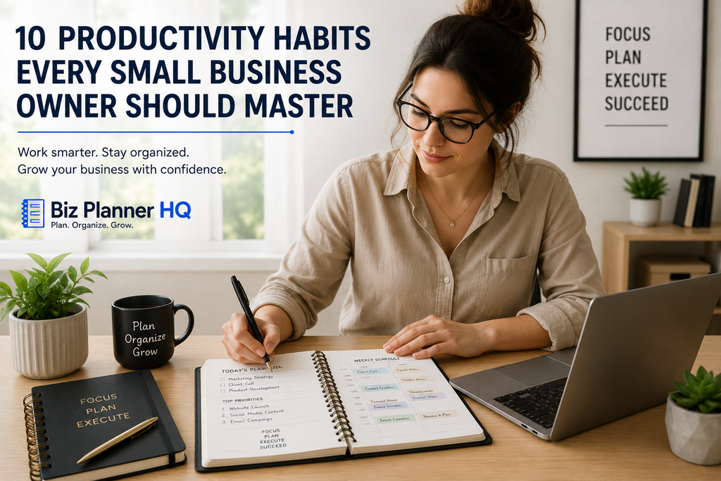 10 Productivity Habits Every Small Business Owner Should Master
