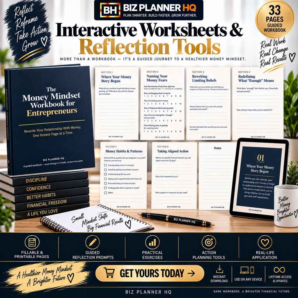 The Money Mindset Workbook for Entrepreneurs