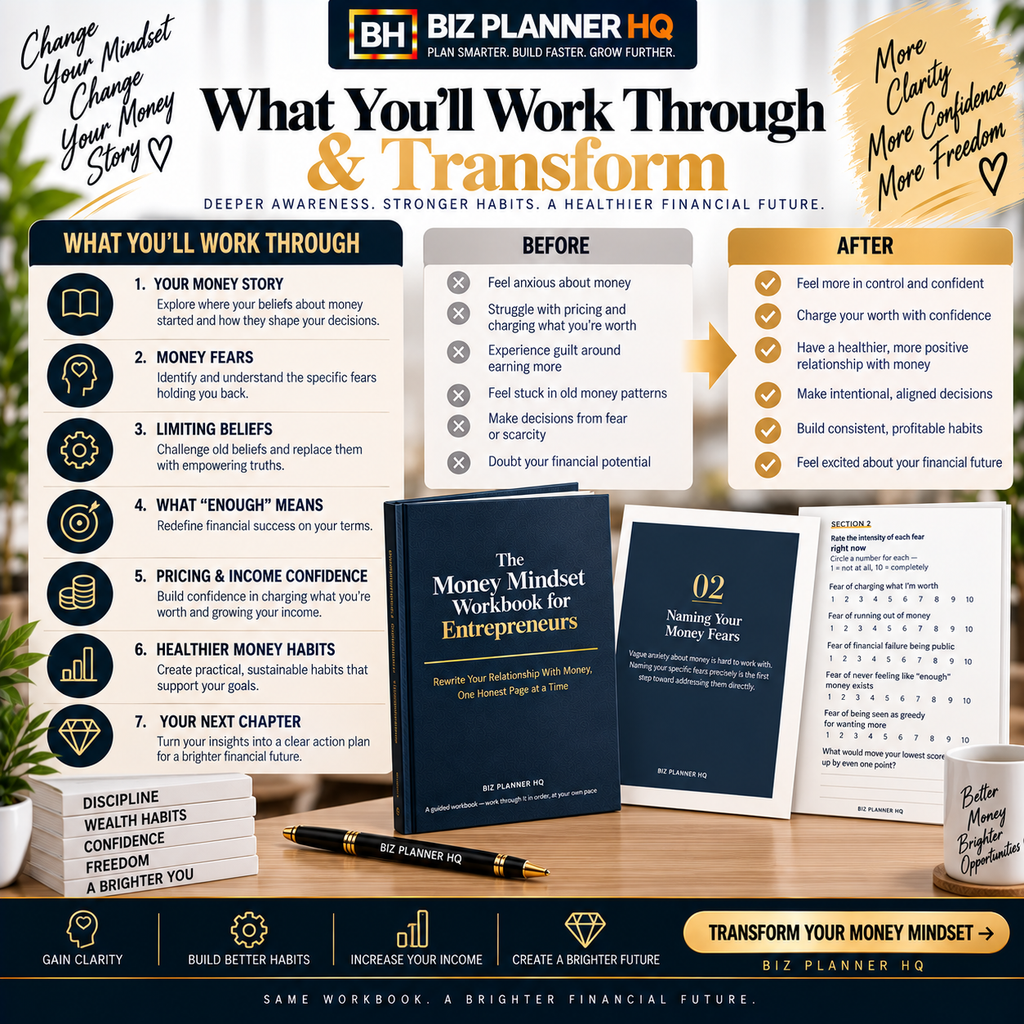 The Money Mindset Workbook for Entrepreneurs