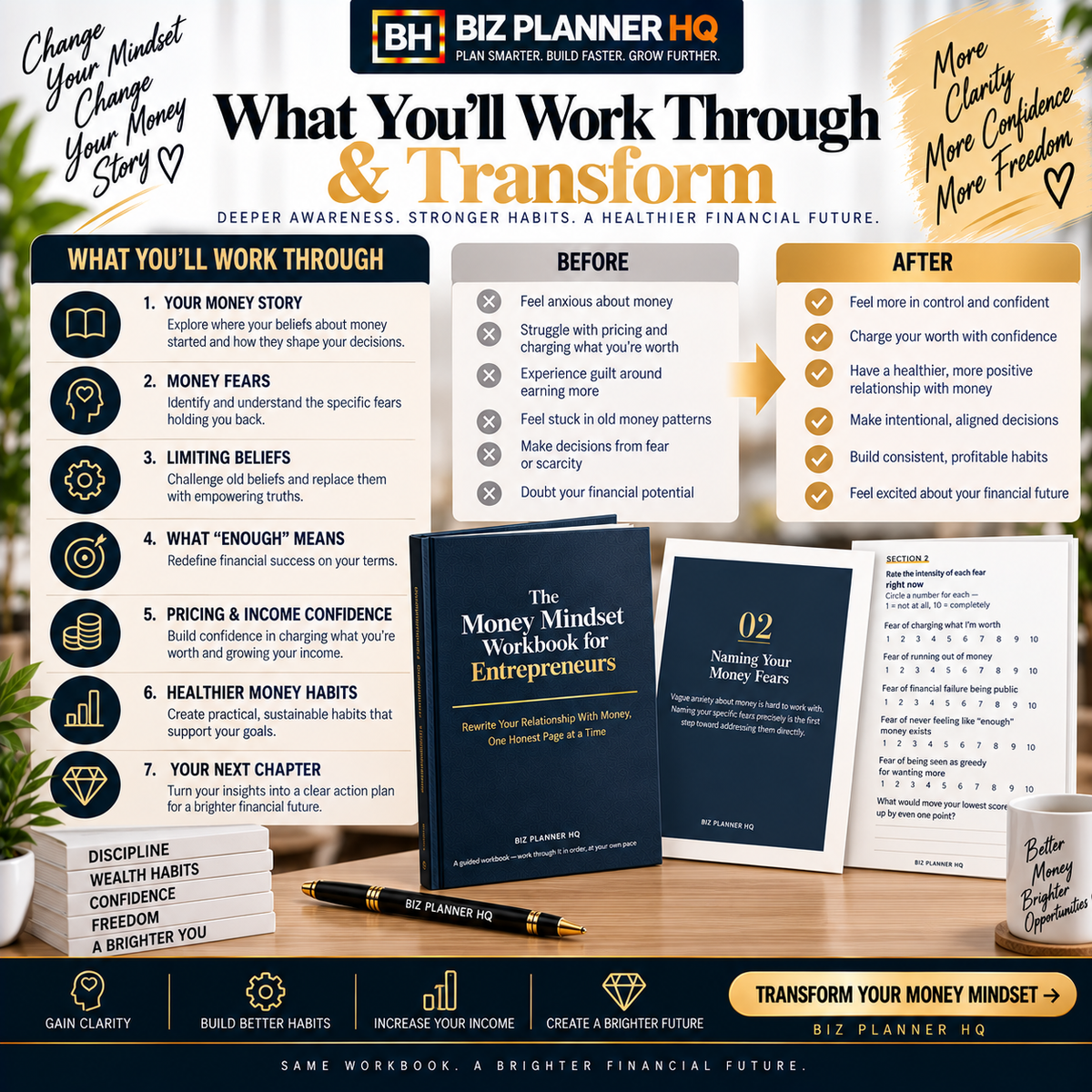 The Money Mindset Workbook for Entrepreneurs
