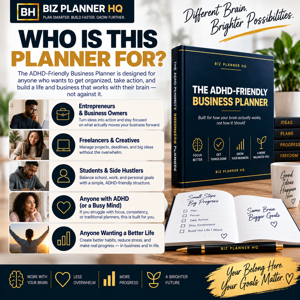 The ADHD-Friendly Business Planner