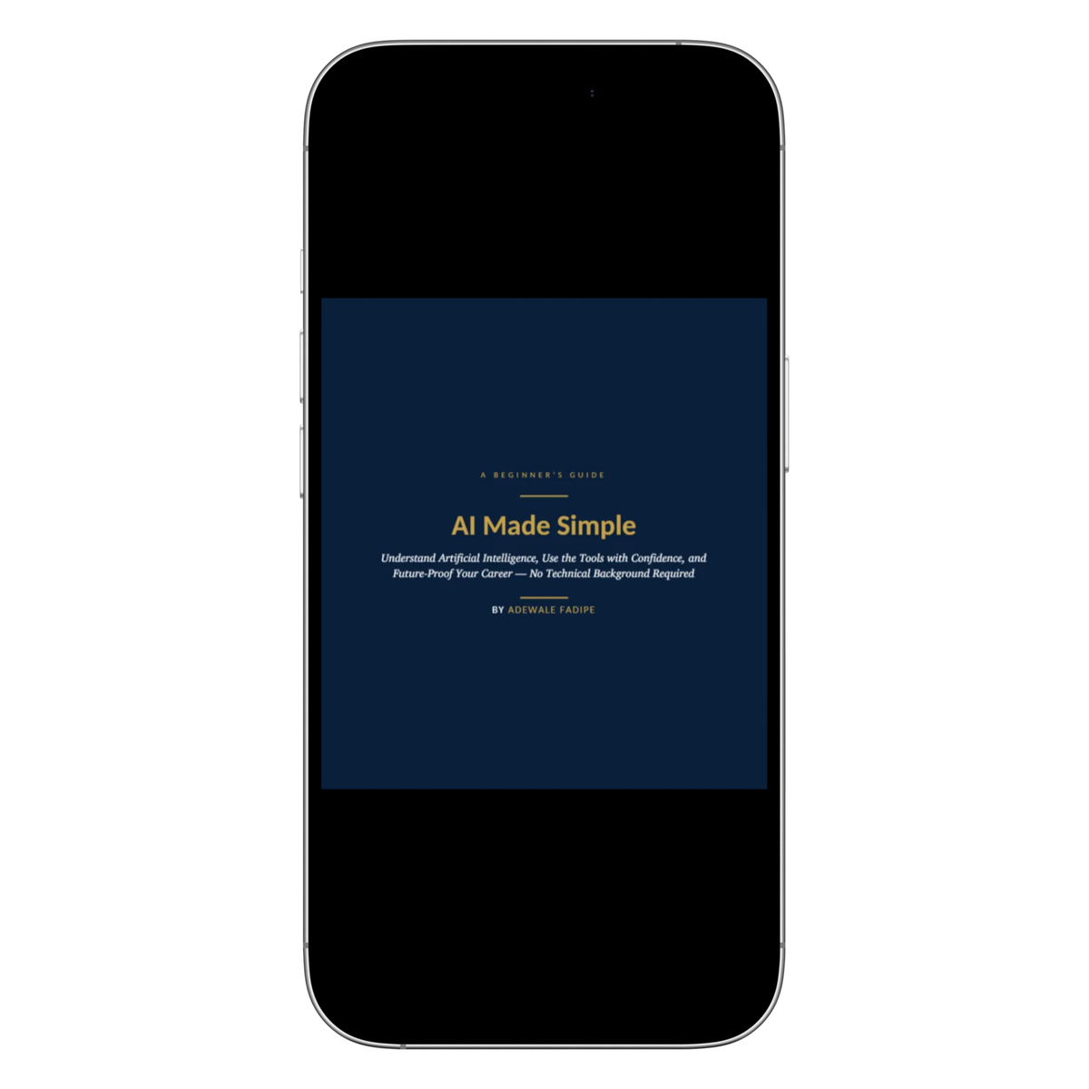 AI Made Simple eBook interior page explaining how AI works