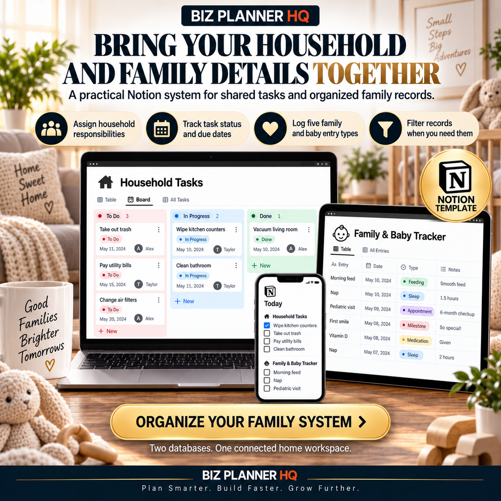 The New Parent & Household Notion System
