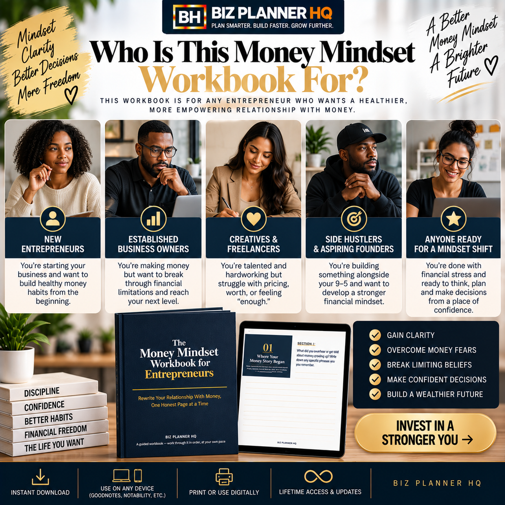 The Money Mindset Workbook for Entrepreneurs