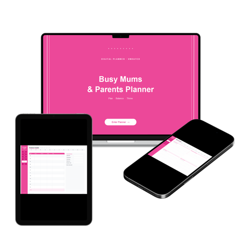 Busy Mums & Parents Planner | Undated Digital Planner for GoodNotes