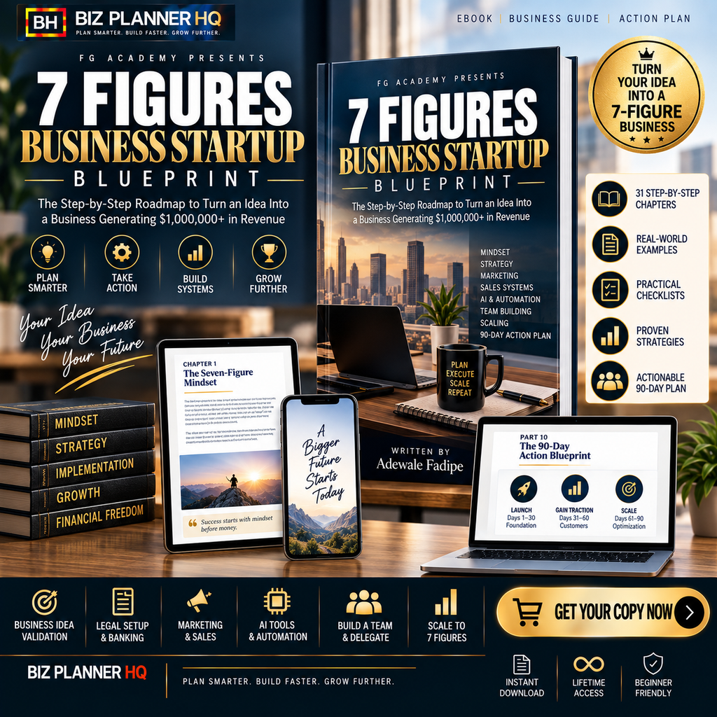 7 Figures Business Startup Blueprint — E-Book