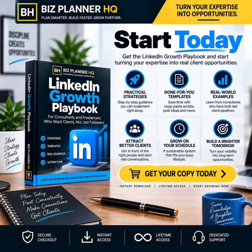 Start today — call to action for the LinkedIn Growth Playbook