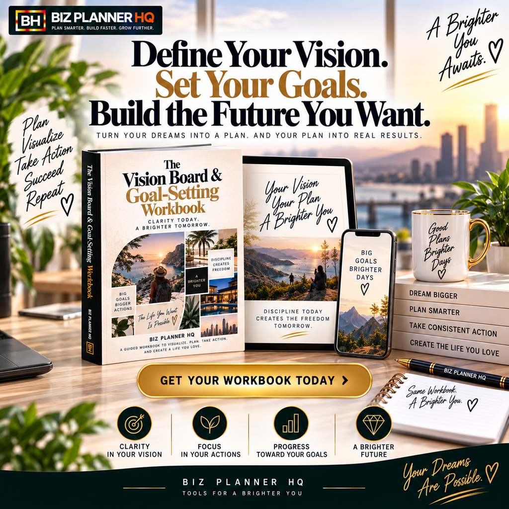 The Vision Board & Goal-Setting Workbook