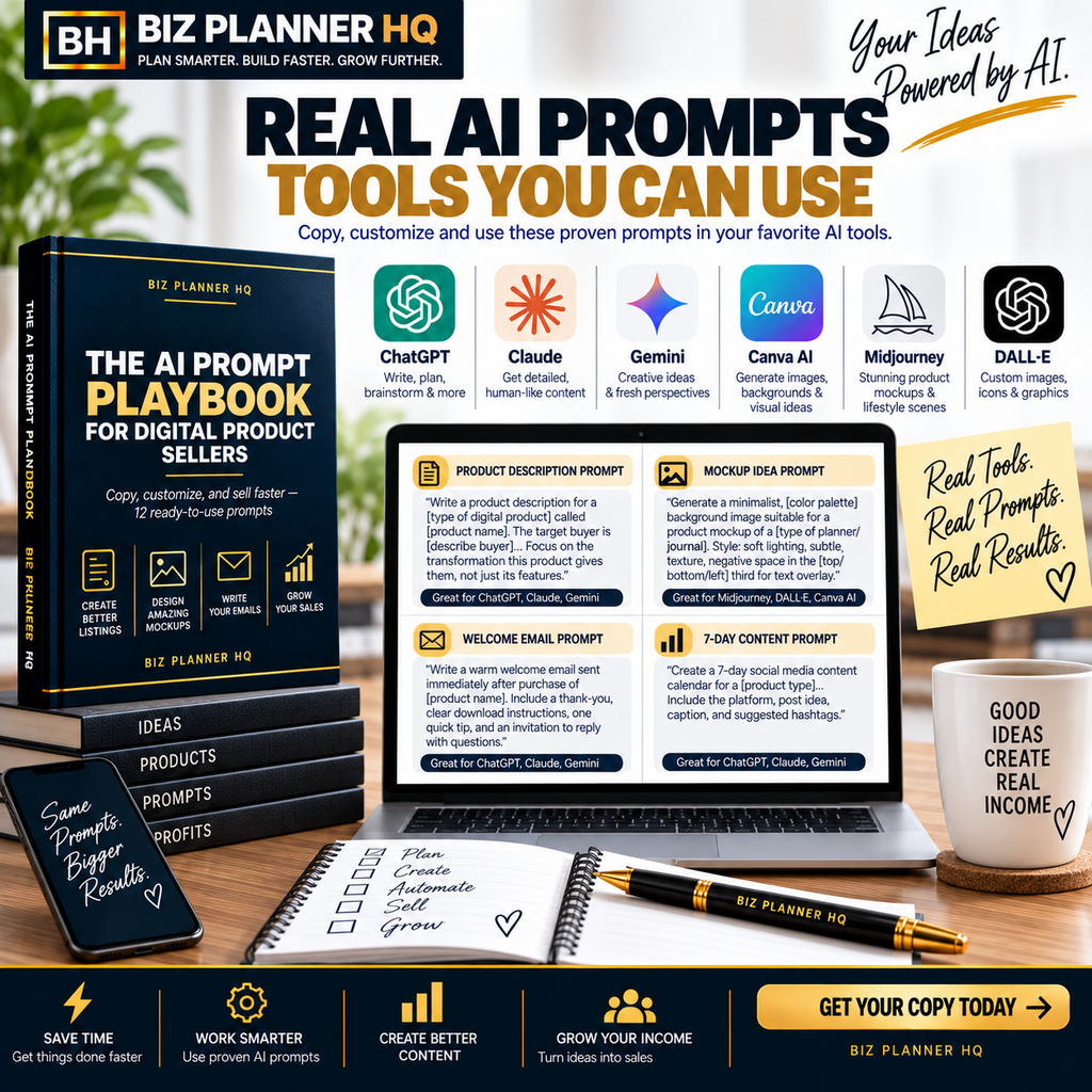 The AI Prompt Playbook for Digital Product Sellers