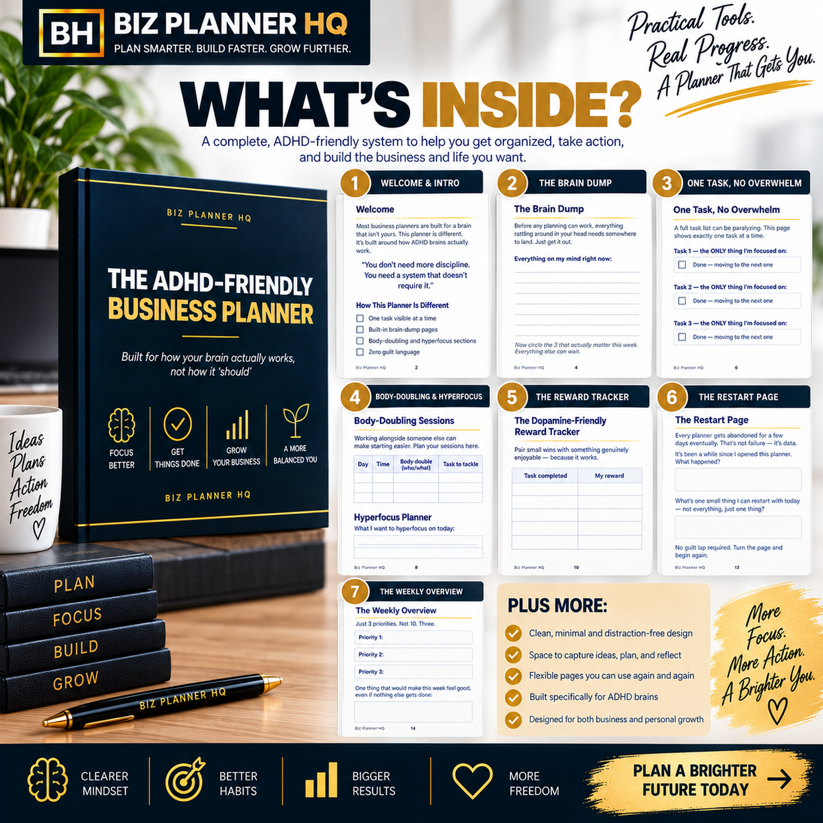 The ADHD-Friendly Business Planner