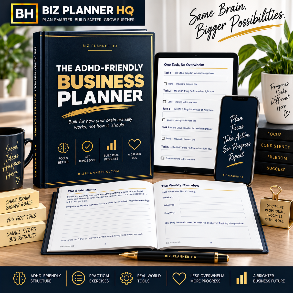 The ADHD-Friendly Business Planner