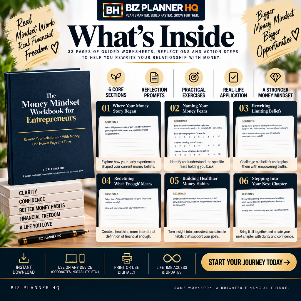 The Money Mindset Workbook for Entrepreneurs