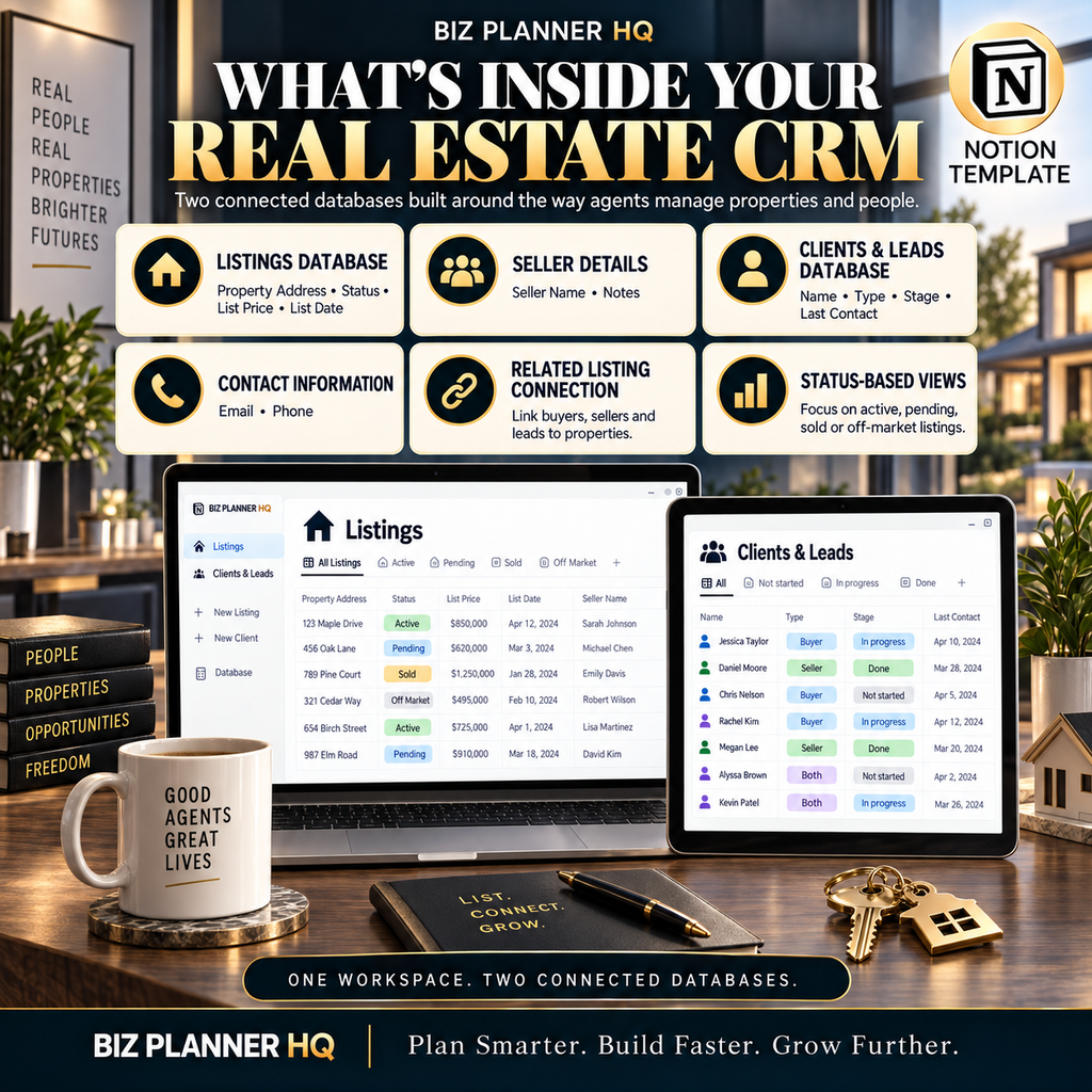 The Real Estate Agent Notion CRM