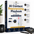 The AI Content Repurposing Playbook eBook cover — turn one idea into a month of content