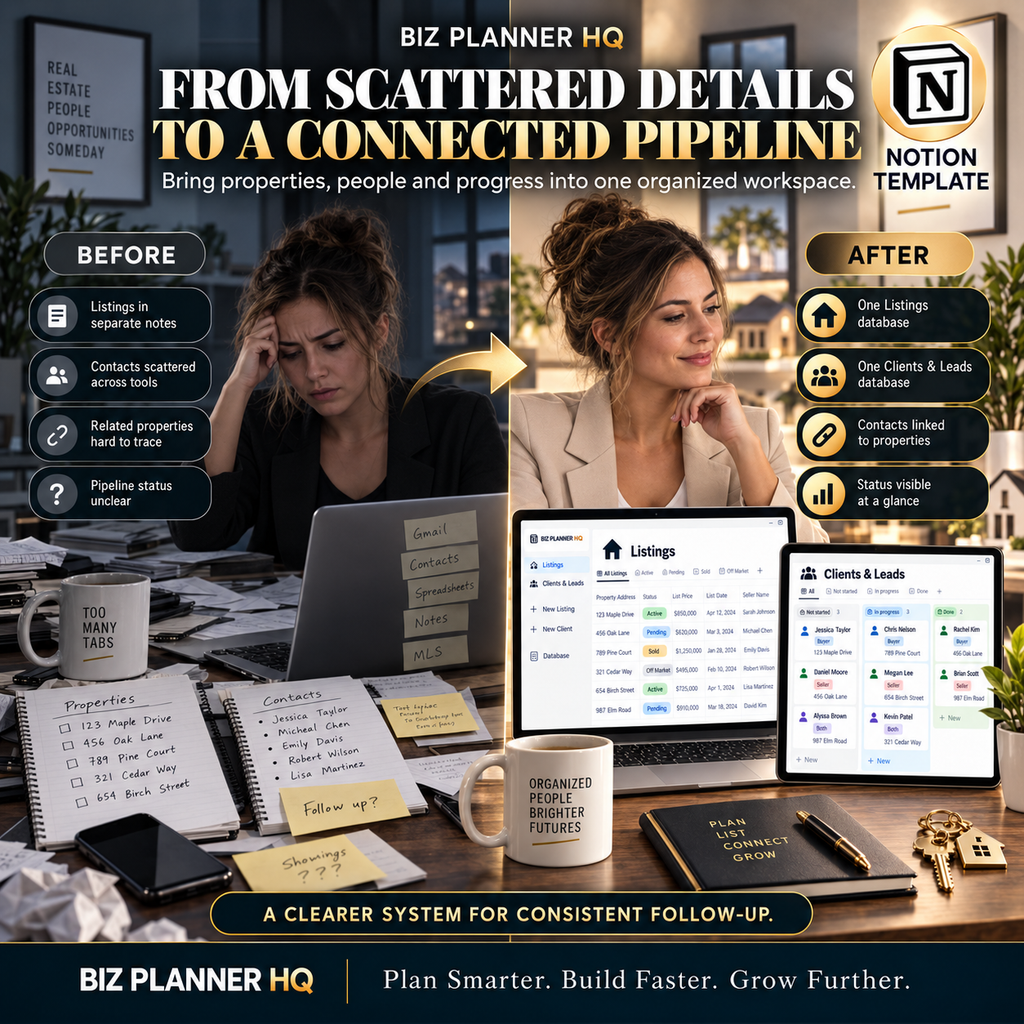 The Real Estate Agent Notion CRM