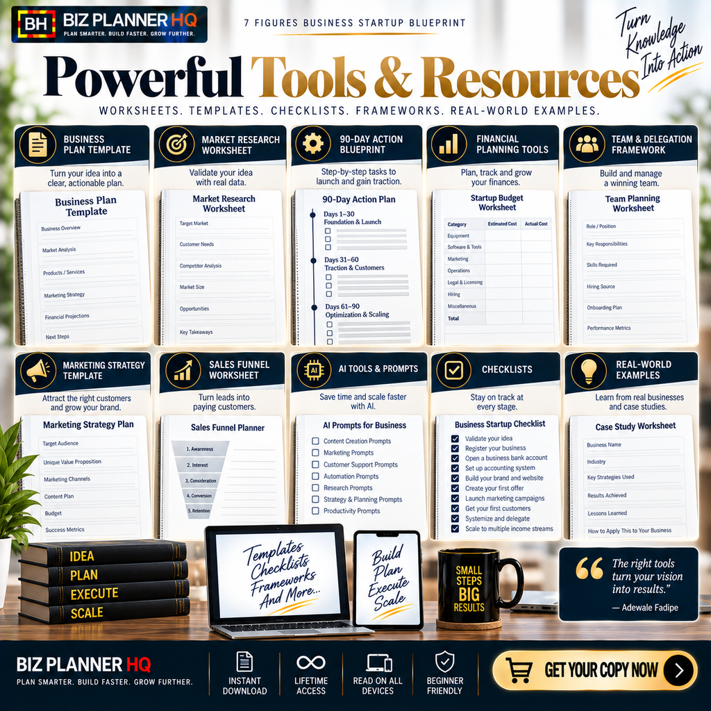 7 Figures Business Startup Blueprint — E-Book