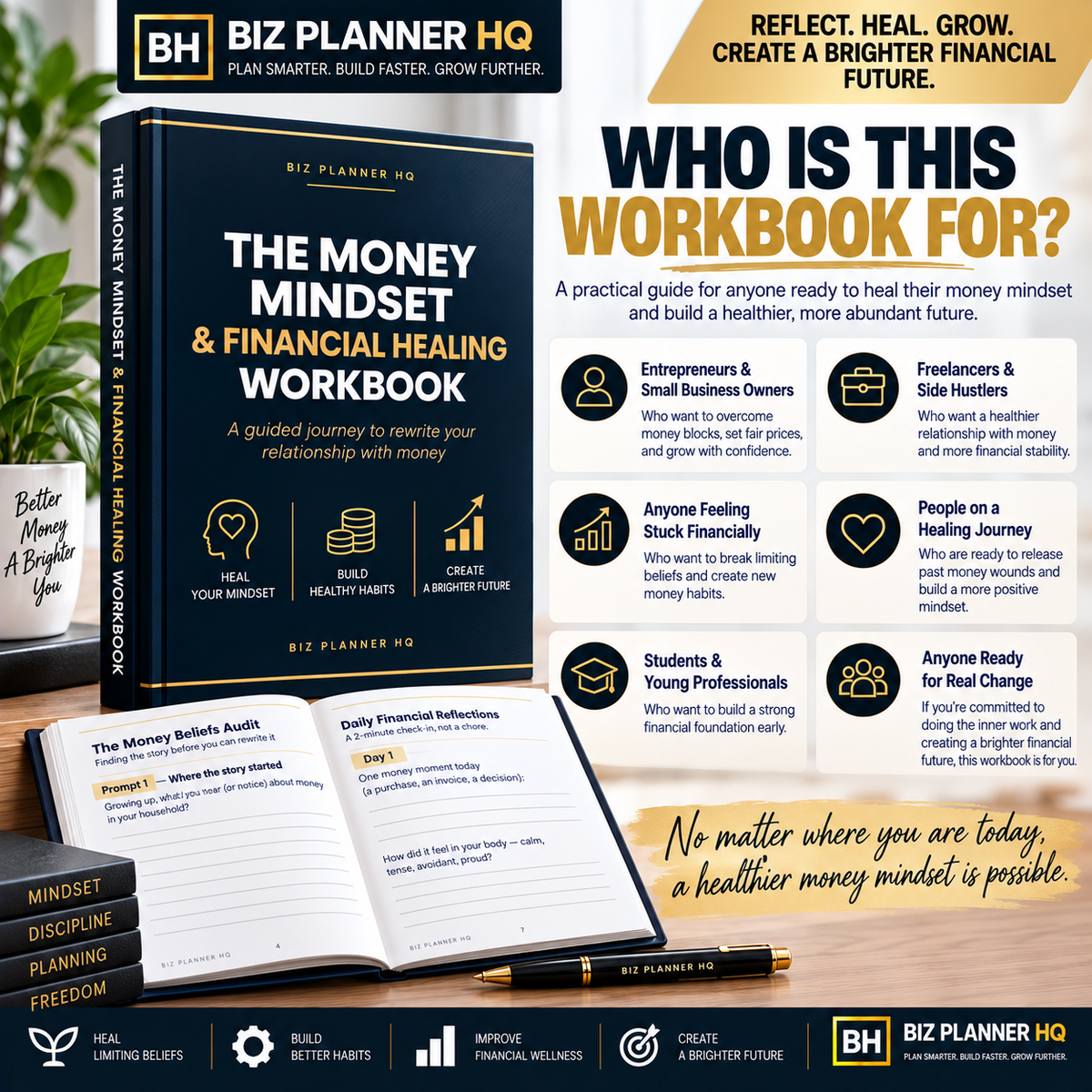 The Money Mindset & Financial Healing Workbook