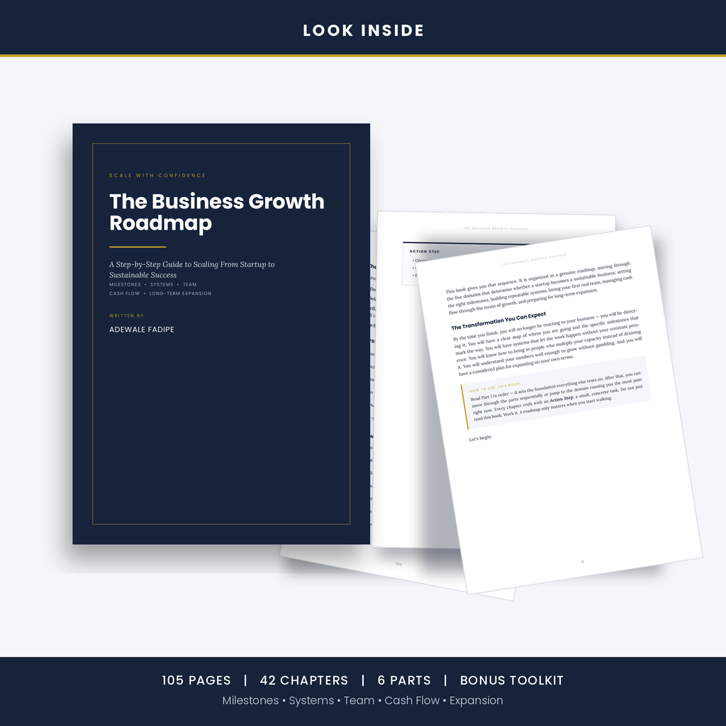 The Business Growth Roadmap eBook — scale from startup to sustainable success