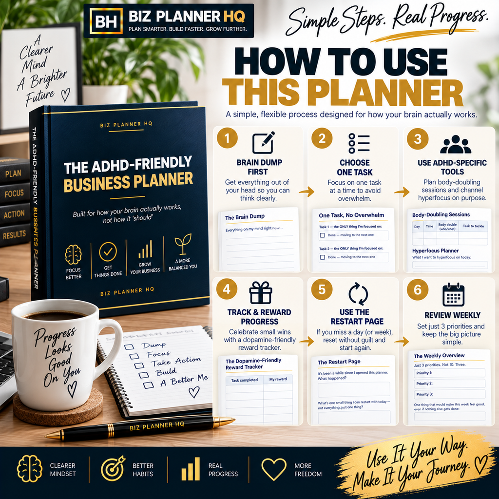 The ADHD-Friendly Business Planner