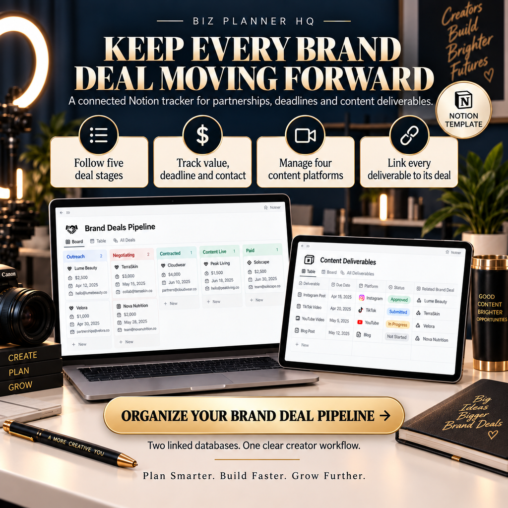 The Creator Sponsorship & Brand Deal Tracker