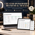 The Creator Sponsorship and Brand Deal Tracker dashboard preview