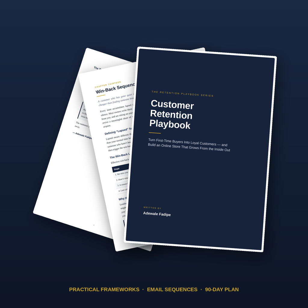 Customer retention guide with email sequences, loyalty and upsells