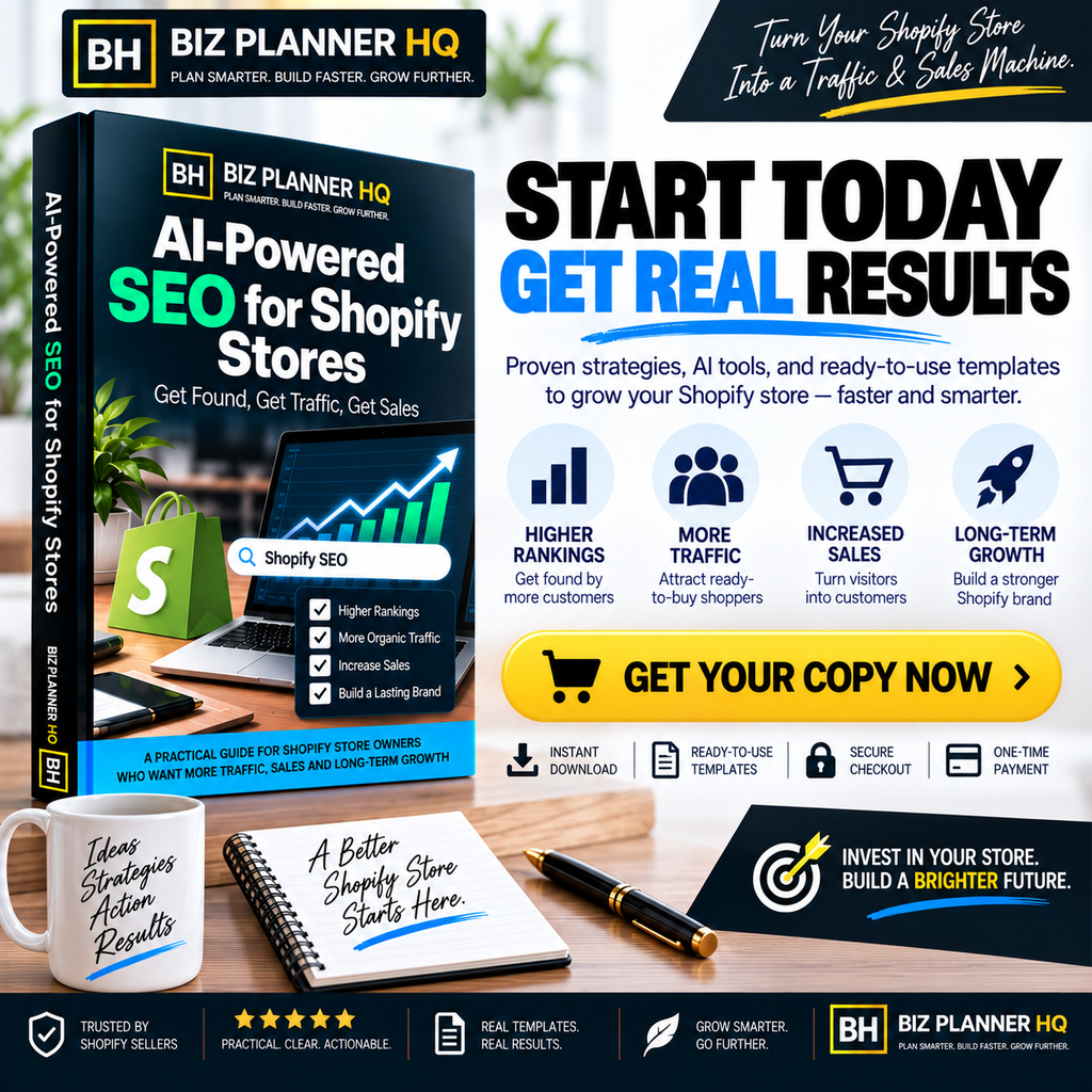 Start today, get real results — call to action for AI-Powered SEO for Shopify Stores