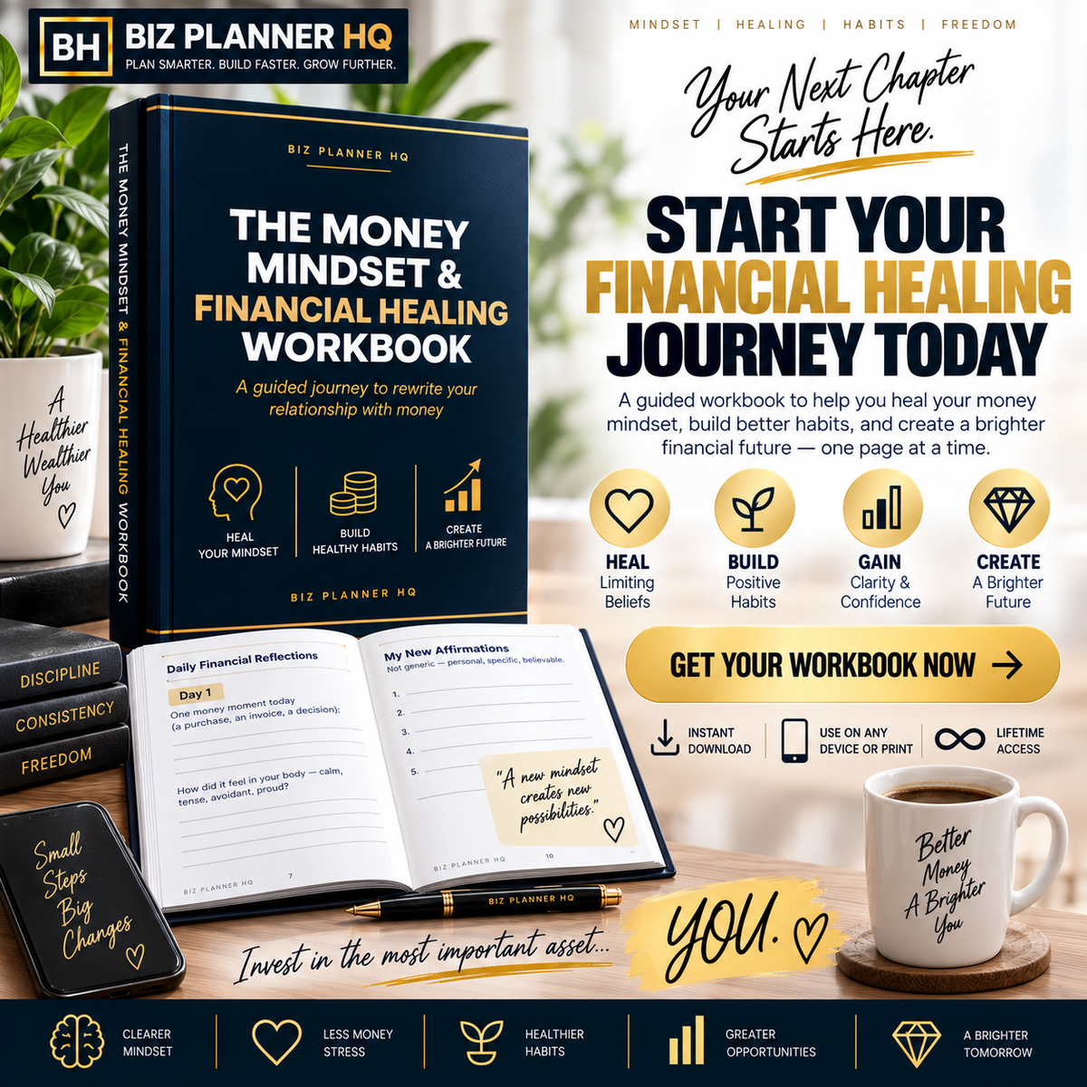 The Money Mindset & Financial Healing Workbook