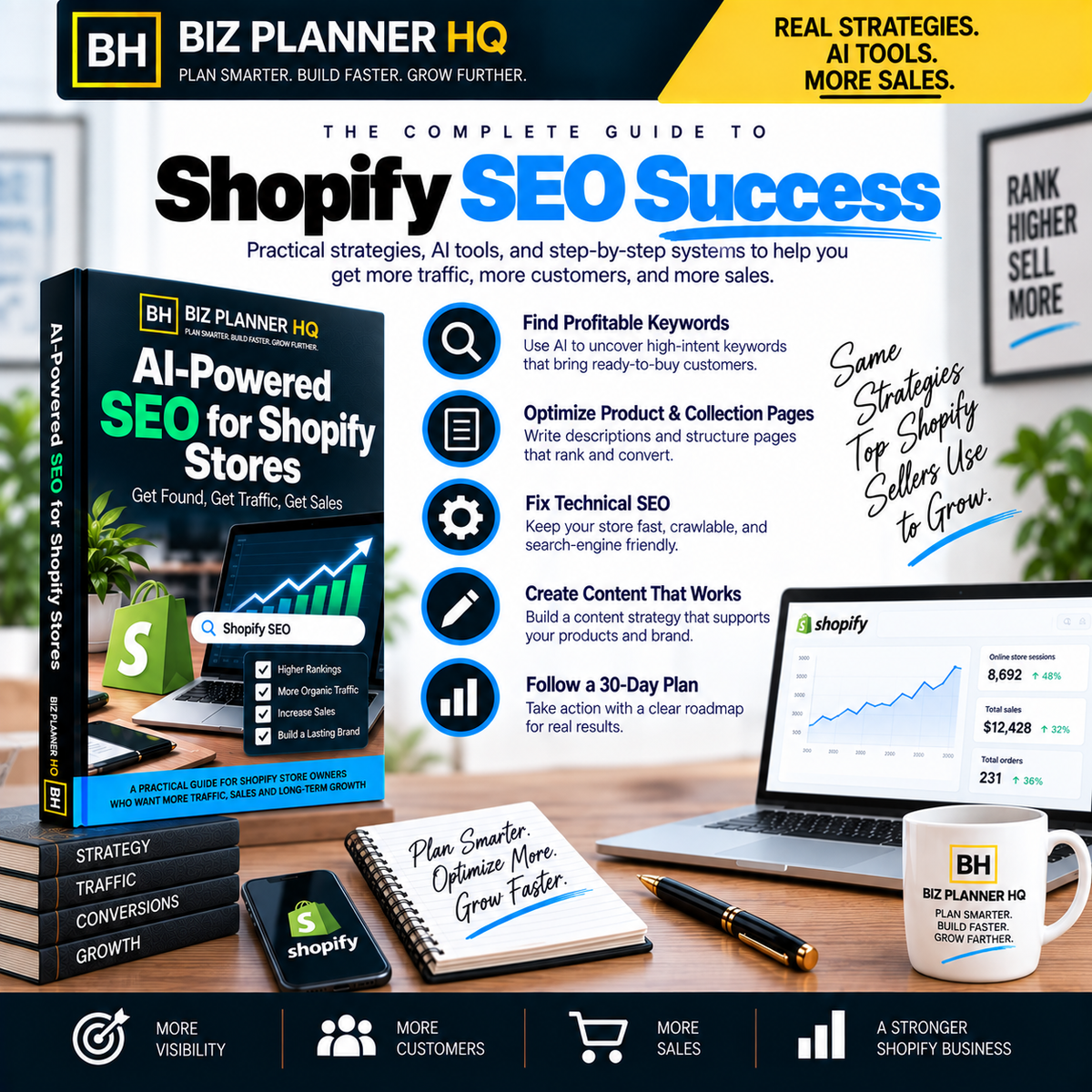 The complete guide to Shopify SEO success — strategy overview from AI-Powered SEO for Shopify Stores