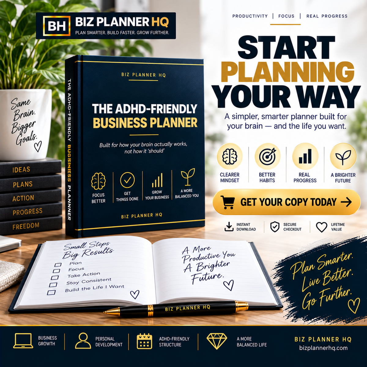 The ADHD-Friendly Business Planner