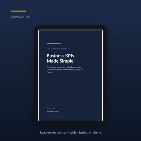 132-page business metrics playbook with formulas and benchmarks