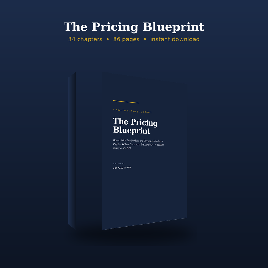 The Pricing Blueprint eBook — pricing strategy for maximum profit