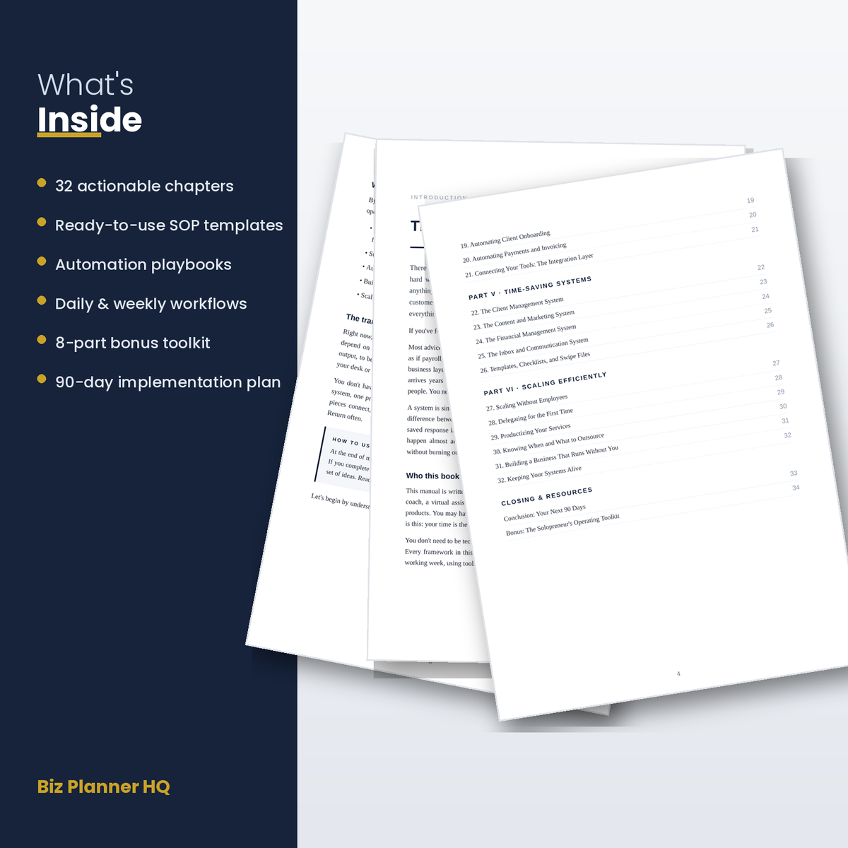 Operations guide for freelancers and solopreneurs to build business systems