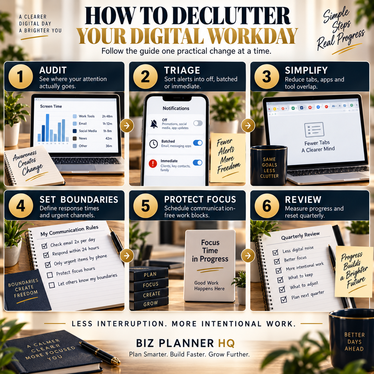 The Digital Declutter Guide for Overwhelmed Entrepreneurs interior preview page 2