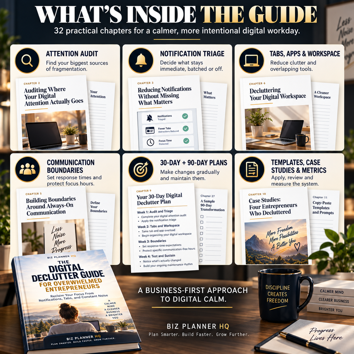 The Digital Declutter Guide for Overwhelmed Entrepreneurs interior preview page 3