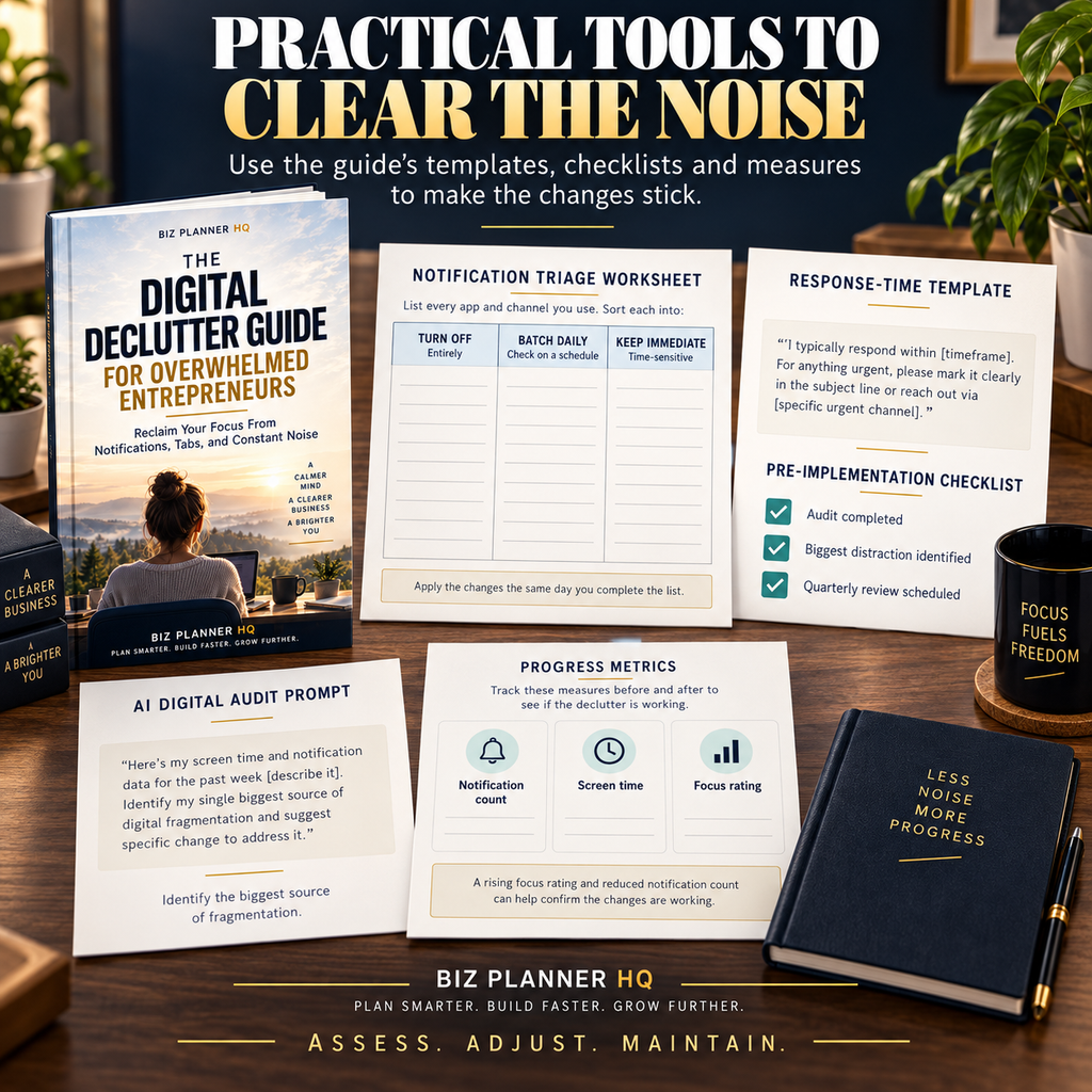 The Digital Declutter Guide for Overwhelmed Entrepreneurs interior preview page 4