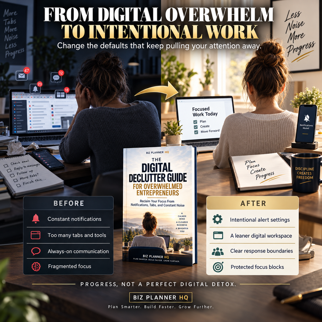 The Digital Declutter Guide for Overwhelmed Entrepreneurs