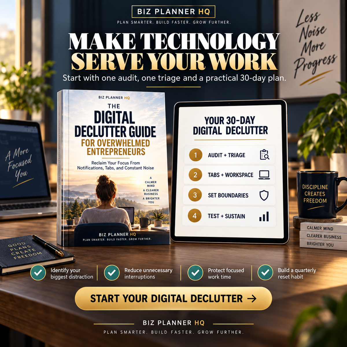 The Digital Declutter Guide for Overwhelmed Entrepreneurs