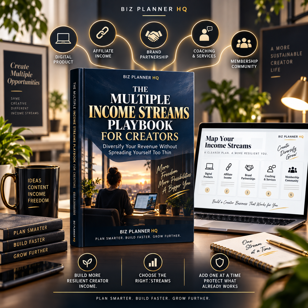 The Multiple Income Streams Playbook for Creators ebook cover
