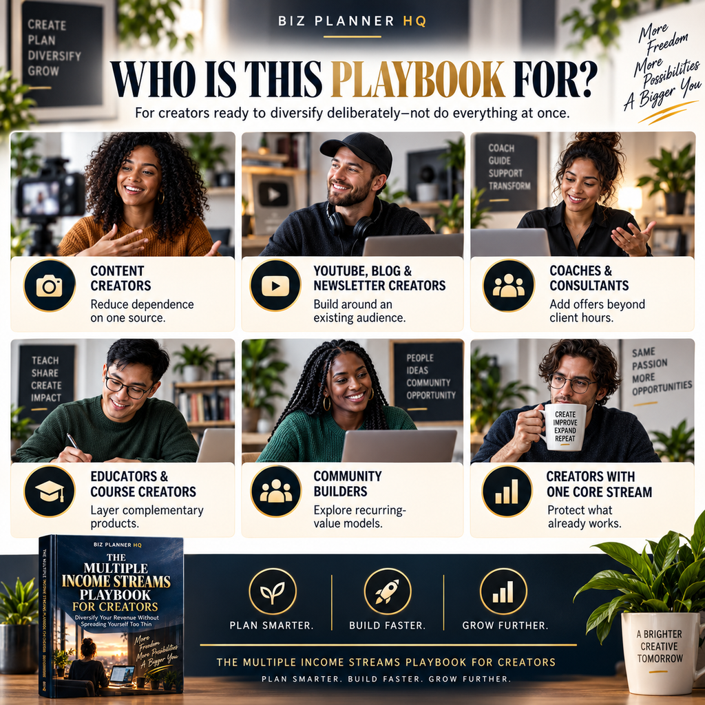 The Multiple Income Streams Playbook for Creators interior preview page 1