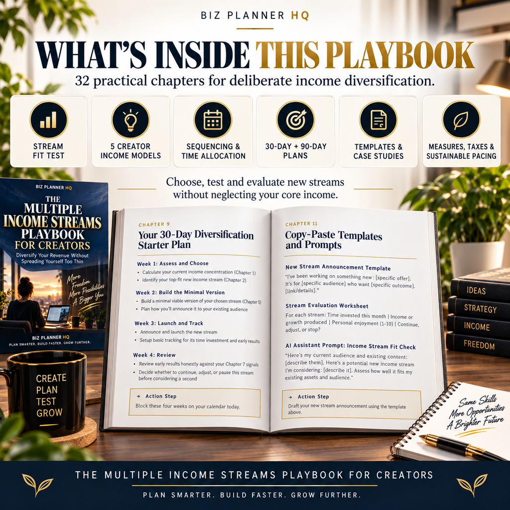 The Multiple Income Streams Playbook for Creators interior preview page 3
