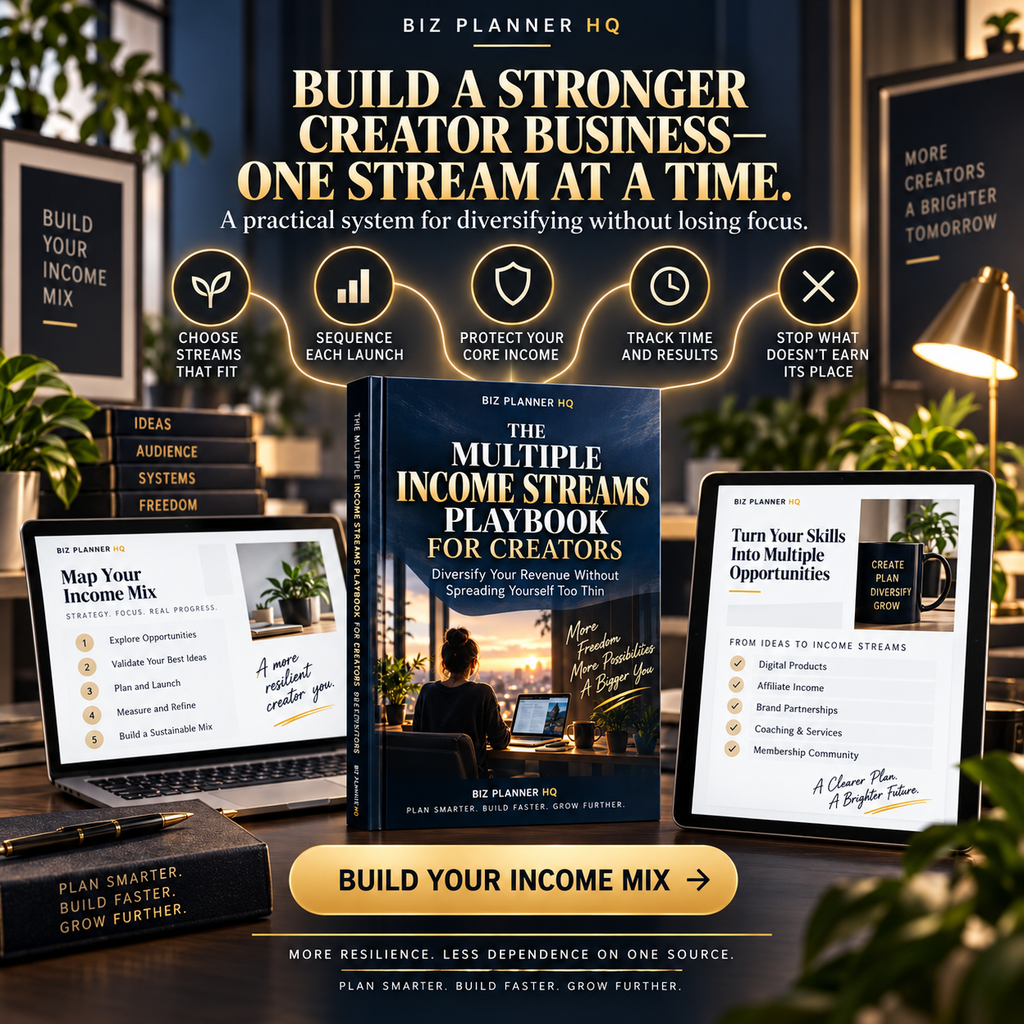 The Multiple Income Streams Playbook for Creators