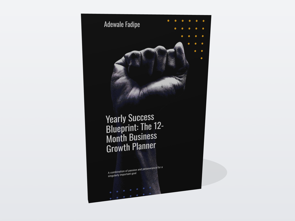 Yearly Success Blueprint 12-month business growth planner cover
