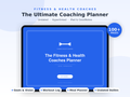 Fitness & Health Coaches Planner shown on an iPad in GoodNotes