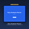 Busy Students Planner 2026 cover shown on an iPad in GoodNotes