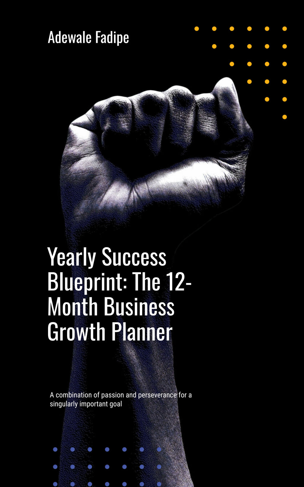 Yearly Success Blueprint business growth planner shown on a tablet